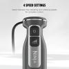 image:imageNinja Immersion Blender and Whisk Hand Stick Blender 4 speeds with SplatterShield and PanProtect 4Cup Blending Vessel Dishwasher Safe 5ft Cord Ergonomic Dark Gray CI201GY