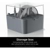 image:imageNinja XSKNF70SBX Professional XL Food Processor Storage Box Compatible with NF700 Ninja Food Processors  Specifically for storing Dough Blade Chop Blade amp Discs GrayBox