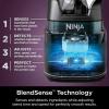 image:imageNinja Kitchen System Allin1 Food Processor amp Blender 8Cup Bowl amp 2 24 oz ToGo Cups For Smoothies Cookie Dough Salsas Cole Slaw amp More 1700 Peak Watt Silver TB400 Renewed