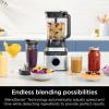 image:imageNinja TB300 Detect Duo Power Blender with Single Serve with Blend Sense Technology 72 oz Pitcher with Lid and 24 oz Single Serve Cup with Lid Platinum Silver Renewed