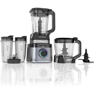 image:imageNinja Kitchen System Allin1 Food Processor amp Blender 8Cup Bowl amp 2 24 oz ToGo Cups For Smoothies Cookie Dough Salsas Cole Slaw amp More 1700 Peak Watt Silver TB400 Renewed