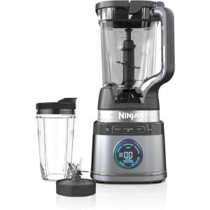 image:imageNinja TB300 Detect Duo Power Blender with Single Serve with Blend Sense Technology 72 oz Pitcher with Lid and 24 oz Single Serve Cup with Lid Platinum Silver Renewed