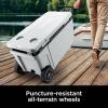 image:imageNinja FrostVault  65qt Wheeled Cooler with Cold Dry Zone  Integrated FridgeTemp Dry Storage Drawer  Premium HeavyDuty Insulated Cooler  Keeps Ice Cold for Days  Strawberry Rhubarb  FB265BPTrue Red