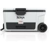 image:imageNinja FrostVault  65qt Wheeled Cooler with Cold Dry Zone  Integrated FridgeTemp Dry Storage Drawer  Premium HeavyDuty Insulated Cooler  Keeps Ice Cold for Days  Strawberry Rhubarb  FB265BPCloud White
