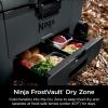 image:imageNinja FrostVault  65qt Wheeled Cooler with Cold Dry Zone  Integrated FridgeTemp Dry Storage Drawer  Premium HeavyDuty Insulated Cooler  Keeps Ice Cold for Days  Strawberry Rhubarb  FB265BPCharcoal Grey