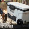 image:imageNinja FrostVault  65qt Wheeled Cooler with Cold Dry Zone  Integrated FridgeTemp Dry Storage Drawer  Premium HeavyDuty Insulated Cooler  Keeps Ice Cold for Days  Strawberry Rhubarb  FB265BPStrawberry Rhubarb