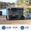 image:imageNinja FrostVault  65qt Wheeled Cooler with Cold Dry Zone  Integrated FridgeTemp Dry Storage Drawer  Premium HeavyDuty Insulated Cooler  Keeps Ice Cold for Days  Strawberry Rhubarb  FB265BPCharcoal Grey