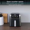 image:imageNinja Air Fryer Pro 5in1  5 QT Capacity Air Fry Bake Roast Reheat and Dehydrate Air Crisp Technology  Nonstick Basket amp Crisper Plate  Cyberspace  AF142BLBlack