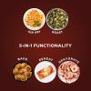 image:imageNinja Air Fryer Pro 5in1  5 QT Capacity Air Fry Bake Roast Reheat and Dehydrate Air Crisp Technology  Nonstick Basket amp Crisper Plate  Cyberspace  AF142BLGrey