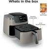 image:imageNinja Air Fryer Pro 5in1  5 QT Capacity Air Fry Bake Roast Reheat and Dehydrate Air Crisp Technology  Nonstick Basket amp Crisper Plate  Cyberspace  AF142BLStone