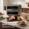 image:imageNinja Double Oven Pro Smart XL Countertop Oven amp Air Fryer  12in1 Versatility with Smart Finish amp DualZone Tech to Cook 2 Meals at Once  Fits up to 45lb Chicken  Silver  DCT821