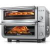 image:imageNinja Double Oven Pro Smart XL Countertop Oven amp Air Fryer  12in1 Versatility with Smart Finish amp DualZone Tech to Cook 2 Meals at Once  Fits up to 45lb Chicken  Silver  DCT821