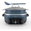 image:imageNinja MC2001PossibleCooker PRO Plus85QT Multicooker 9 Functions Slow Cook Sear Saut Proof PastaRiceReplaces 16 Kitchen Tools OvenSafe Ceramic Pot Powerful 1400Watt Blue Macaron