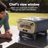 image:imageNinja Artisan Outdoor Pizza Oven 12inch 3minute Pizza Neapolitan Thin Crust New York Chicago Custom 700F Max Temperature Electric Heat Bake Broil Proof Warm Blue MO201BL1