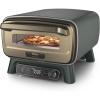 image:imageNinja Artisan Outdoor Pizza Oven 12inch 3minute Pizza Neapolitan Thin Crust New York Chicago Custom 700F Max Temperature Electric Heat Bake Broil Proof Warm Green MO201GN2