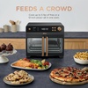 image:imageNinja  French Door Premier Air fry Oven  10in1 functions  203qt capacity  5qt Air Fry Basket Sheet Pan Wire Rack Broil Rack  PFASfree DishwasherSafe Accessories  Black  FO101BKBlack