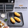 image:imageNinja  French Door Premier Air fry Oven  10in1 functions  203qt capacity  5qt Air Fry Basket Sheet Pan Wire Rack Broil Rack  PFASfree DishwasherSafe Accessories  Black  FO101BKSilver
