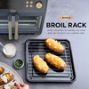 image:imageNinja  French Door Premier Air fry Oven  10in1 functions  203qt capacity  5qt Air Fry Basket Sheet Pan Wire Rack Broil Rack  PFASfree DishwasherSafe Accessories  Black  FO101BKCyberspace