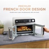 image:imageNinja  French Door Premier Air fry Oven  10in1 functions  203qt capacity  5qt Air Fry Basket Sheet Pan Wire Rack Broil Rack  PFASfree DishwasherSafe Accessories  Black  FO101BKSilver