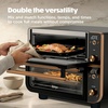 image:imageNinja Double Oven Pro Smart XL Countertop Oven amp Air Fryer  302 Qt Capacity  12in1 with Smart Finish amp DualZone Tech to Cook 2 Meals at Once  Fits up to 45lb Chicken  Stainless Steel  DCT801Onyx
