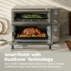 image:imageNinja Double Oven Pro Smart XL Countertop Oven amp Air Fryer  302 Qt Capacity  12in1 with Smart Finish amp DualZone Tech to Cook 2 Meals at Once  Fits up to 45lb Chicken  Stainless Steel  DCT801Prestige Silver