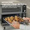 image:imageNinja Double Oven Pro Smart XL Countertop Oven amp Air Fryer  302 Qt Capacity  12in1 with Smart Finish amp DualZone Tech to Cook 2 Meals at Once  Fits up to 45lb Chicken  Stainless Steel  DCT801SilverBlack