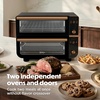 image:imageNinja Double Oven Pro Smart XL Countertop Oven amp Air Fryer  302 Qt Capacity  12in1 with Smart Finish amp DualZone Tech to Cook 2 Meals at Once  Fits up to 45lb Chicken  Stainless Steel  DCT801Onyx