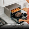 image:imageNinja Double Oven Pro Smart XL Countertop Oven amp Air Fryer  302 Qt Capacity  12in1 with Smart Finish amp DualZone Tech to Cook 2 Meals at Once  Fits up to 45lb Chicken  Stainless Steel  DCT801SilverPiano Black