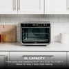 image:imageNinja Double Oven Pro Smart XL Countertop Oven amp Air Fryer  302 Qt Capacity  12in1 with Smart Finish amp DualZone Tech to Cook 2 Meals at Once  Fits up to 45lb Chicken  Stainless Steel  DCT801SilverPiano Black