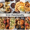 image:imageNinja Double Oven Pro Smart XL Countertop Oven amp Air Fryer  302 Qt Capacity  12in1 with Smart Finish amp DualZone Tech to Cook 2 Meals at Once  Fits up to 45lb Chicken  Stainless Steel  DCT801SilverBlack