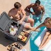 image:imageNinja FrostVault 42qt Wheeled Cooler with Cold Dry Zone  Integrated FridgeTemp Dry Storage Drawer  Premium HeavyDuty Insulated Cooler  Keeps Ice Cold for Days  Lakeshore Blue  FB242BLCloud White