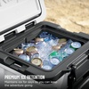 image:imageNinja FrostVault 42qt Wheeled Cooler with Cold Dry Zone  Integrated FridgeTemp Dry Storage Drawer  Premium HeavyDuty Insulated Cooler  Keeps Ice Cold for Days  Lakeshore Blue  FB242BLTrue Red