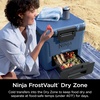 image:imageNinja FrostVault 42qt Wheeled Cooler with Cold Dry Zone  Integrated FridgeTemp Dry Storage Drawer  Premium HeavyDuty Insulated Cooler  Keeps Ice Cold for Days  Lakeshore Blue  FB242BLLakeshore Blue
