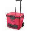 image:imageNinja FrostVault 42qt Wheeled Cooler with Cold Dry Zone  Integrated FridgeTemp Dry Storage Drawer  Premium HeavyDuty Insulated Cooler  Keeps Ice Cold for Days  Lakeshore Blue  FB242BLTrue Red
