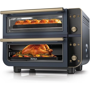 image:imageNinja Double Oven Pro Smart XL Countertop Oven amp Air Fryer  302 Qt Capacity  12in1 with Smart Finish amp DualZone Tech to Cook 2 Meals at Once  Fits up to 45lb Chicken  Stainless Steel  DCT801Cyberspace