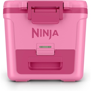 image:imageNinja FrostVault 42qt Wheeled Cooler with Cold Dry Zone  Integrated FridgeTemp Dry Storage Drawer  Premium HeavyDuty Insulated Cooler  Keeps Ice Cold for Days  Lakeshore Blue  FB242BLStrawberry Rhubarb