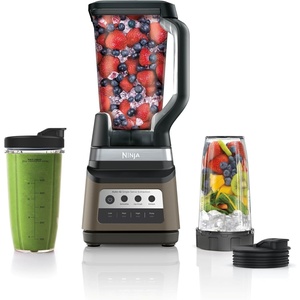image:imageNinja Professional Plus DUO Blender Premier  Ice Crush Smoothie Nutrient Extraction Frozen Drink amp Margarita Machine 3 Auto IQ Presets I 1400W 72oz Pitcher 2 ToGo Cups  Sand  BN751SDBRN