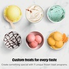 image:imageNinja CREAMi Deluxe Ice Cream Maker  11in1 Create Frozen Desserts Sorbet Milkshakes Yogurt amp More  Includes 2 Dishwasher Safe XL 24 Oz Tubs with storage lids  Blue  NC501NDCREAMi Deluxe 11in1 w 2 Pints Denim
