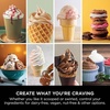 image:imageNinja CREAMi Scoop amp Swirl Ice Cream Maker Soft Serve Desserts Sorbet Milkshakes Frozen Yogurt and More 13in1 Programs Includes Handle and Two 16 oz 2in1 Pints Blue NC701NDSilver