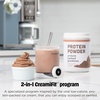image:imageNinja CREAMi Scoop amp Swirl Ice Cream Maker Soft Serve Desserts Sorbet Milkshakes Frozen Yogurt and More 13in1 Programs Includes Handle and Two 16 oz 2in1 Pints Blue NC701NDBlue