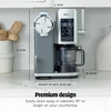 image:imageNinja CREAMi Scoop amp Swirl Ice Cream Maker Soft Serve Desserts Sorbet Milkshakes Frozen Yogurt and More 13in1 Programs Includes Handle and Two 16 oz 2in1 Pints Blue NC701NDSilver