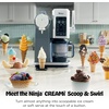 image:imageNinja CREAMi Scoop amp Swirl Ice Cream Maker Soft Serve Desserts Sorbet Milkshakes Frozen Yogurt and More 13in1 Programs Includes Handle and Two 16 oz 2in1 Pints Blue NC701NDSilver