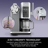 image:imageNinja CREAMi Scoop amp Swirl Ice Cream Maker Soft Serve Desserts Sorbet Milkshakes Frozen Yogurt and More 13in1 Programs Includes Handle and Two 16 oz 2in1 Pints Blue NC701NDSilver