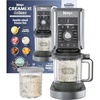 image:imageNinja CREAMi Deluxe Ice Cream Maker  11in1 Create Frozen Desserts Sorbet Milkshakes Yogurt amp More  Includes 2 Dishwasher Safe XL 24 Oz Tubs with storage lids  Blue  NC501NDCREAMi Deluxe 11in1 w 2 Pints Sliver