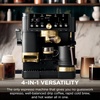 image:imageNinja Luxe Caf Pro designed by David Beckham Espresso Machine Drip Coffee Cold Brew Hot Water Integrated Tamper Builtin Grinder HandsFree Frother for Lattes amp More BlackGold ES771BKBlackGold