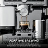 image:imageNinja Luxe Caf Pro designed by David Beckham Espresso Machine Drip Coffee Cold Brew Hot Water Integrated Tamper Builtin Grinder HandsFree Frother for Lattes amp More BlackGold ES771BKStainless Steel
