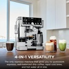 image:imageNinja Luxe Caf Pro designed by David Beckham Espresso Machine Drip Coffee Cold Brew Hot Water Integrated Tamper Builtin Grinder HandsFree Frother for Lattes amp More BlackGold ES771BKStainless Steel
