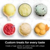 image:imageNinja NC501 CREAMi Deluxe 11in1 Ice Cream amp Frozen Treat Maker with 2 XL Family Size Pint Containers Lavender RenewedDark SIlver
