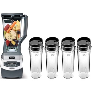image:imageNinja BL660 Professional Compact Smoothie and Food Processing Blender 1100 Watt  3 Functions  72oz Pitcher amp 4 ToGo Cups