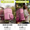 image:imageNinja Backpack Cooler  FrostVault Go 24 Can Soft Cooler  Leakproof Zipper with Built in Can Opener 2 Ice Packs amp Dry Storage Drawer  for Hiking Camping amp More  Daffodil Daze  FF124YLPink